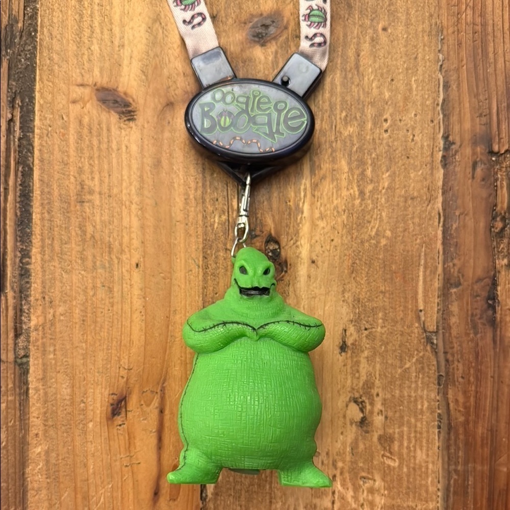 Green Oogie Boogie Lanyard Mickeys Halloween party Disney World Jack Skellington